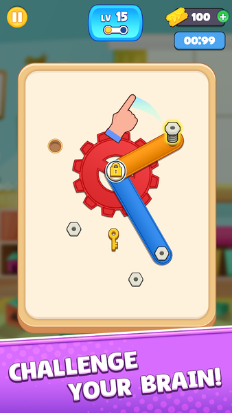 Wood Nuts & Bolts Rescue - عکس بازی موبایلی اندروید