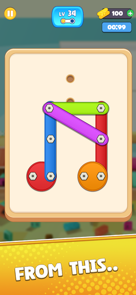 Wood Nuts & Bolts Rescue - عکس بازی موبایلی اندروید