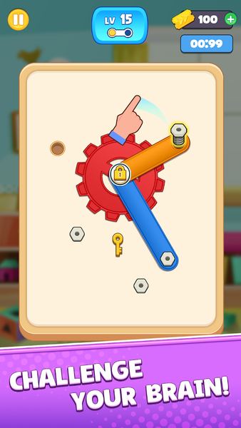 Wood Nuts & Bolts Rescue - عکس بازی موبایلی اندروید