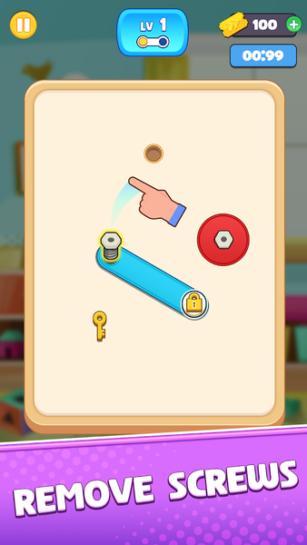 Wood Nuts & Bolts Rescue - عکس بازی موبایلی اندروید