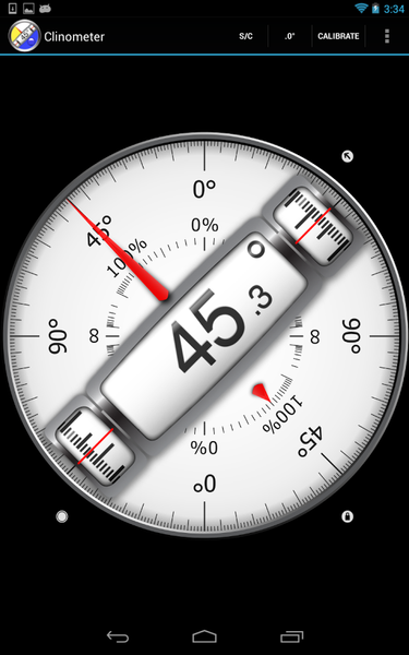 Clinometer  +  bubble level - عکس برنامه موبایلی اندروید