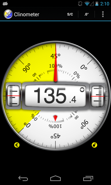 Clinometer  +  bubble level - عکس برنامه موبایلی اندروید