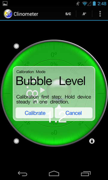 Clinometer  +  bubble level - عکس برنامه موبایلی اندروید