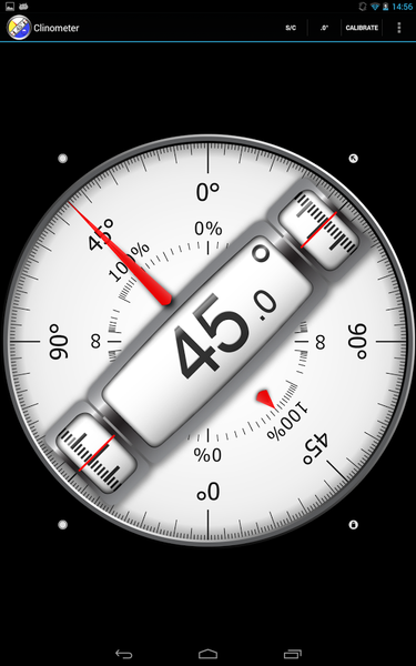 Clinometer  +  bubble level - عکس برنامه موبایلی اندروید