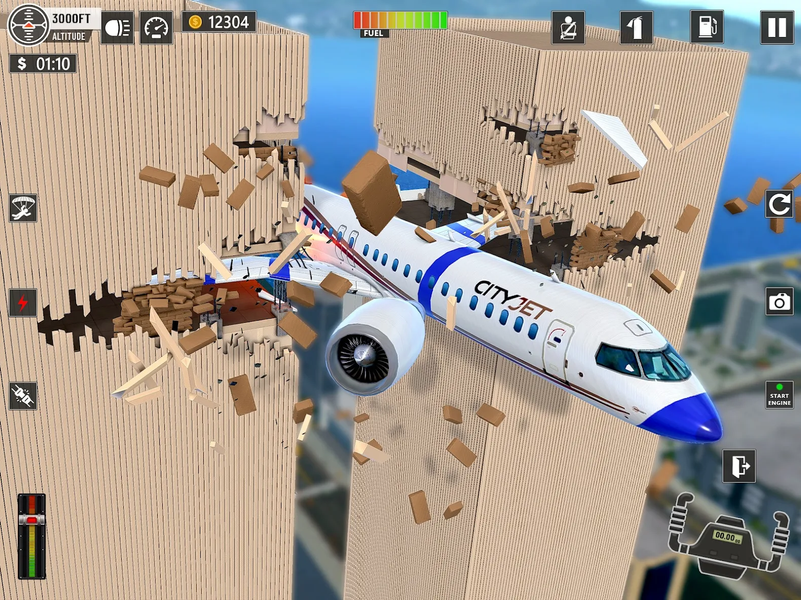 Plane Flight - Crash Simulator - عکس بازی موبایلی اندروید