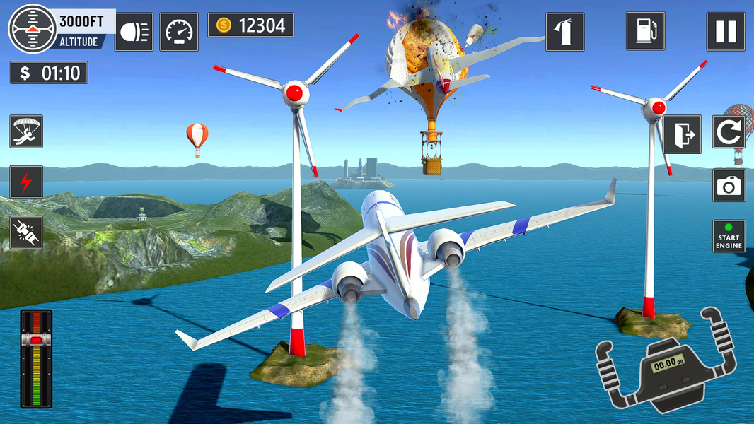 Plane Flight - Crash Simulator - عکس بازی موبایلی اندروید