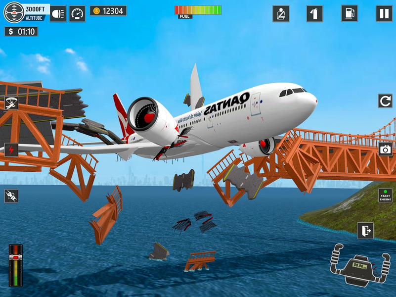 Plane Flight - Crash Simulator - عکس بازی موبایلی اندروید