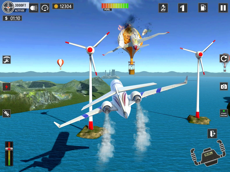 Plane Flight - Crash Simulator - عکس بازی موبایلی اندروید