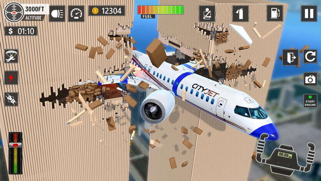 Plane Flight - Crash Simulator - عکس بازی موبایلی اندروید