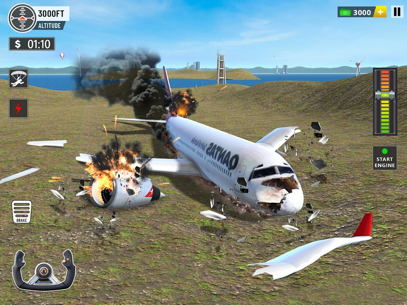 Plane Flight - Crash Simulator - عکس بازی موبایلی اندروید