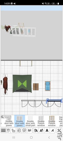 طراحی ۳ بعدی نقشه خانه - عکس برنامه موبایلی اندروید