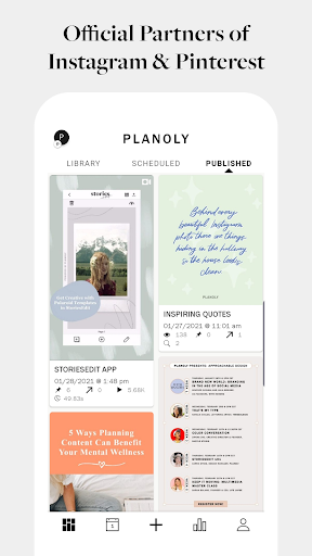 Planoly: Social Media Planner - عکس برنامه موبایلی اندروید
