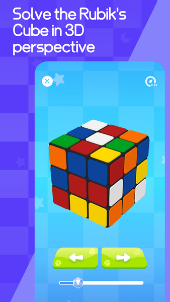 RGB Rubik's Cube Solver &Timer - Gameplay image of android game