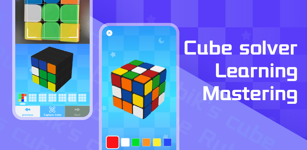 RGB Rubik's Cube Solver &Timer - Gameplay image of android game