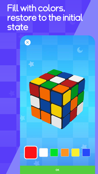 RGB Rubik's Cube Solver &Timer - Gameplay image of android game