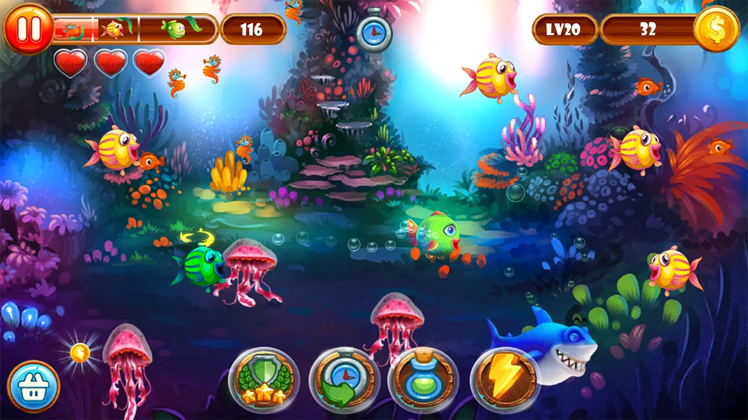 Hungry Fish Frenzy Adventure - عکس بازی موبایلی اندروید