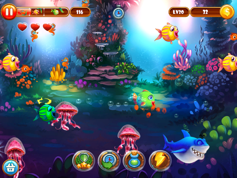 Hungry Fish Frenzy Adventure - عکس بازی موبایلی اندروید