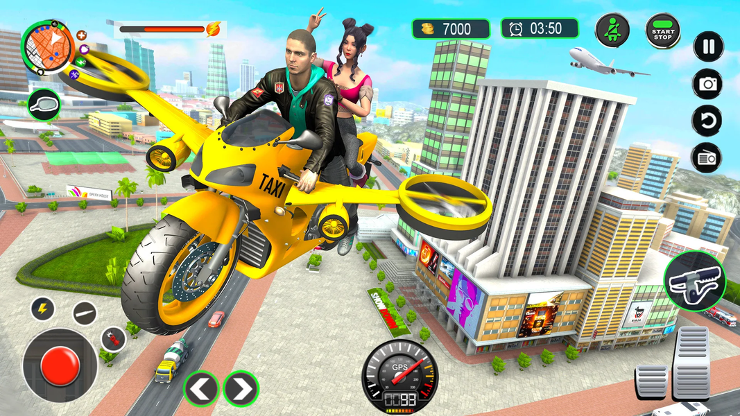 Flying Bike Driving Simulator - Image screenshot of android app