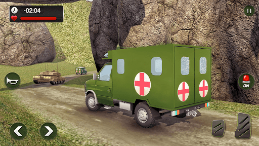 Army Ambulance Transport Truck - Gameplay image of android game