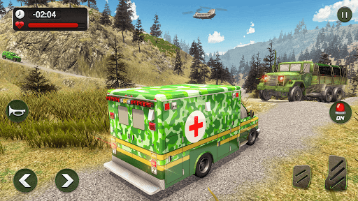 Army Ambulance Transport Truck - Gameplay image of android game