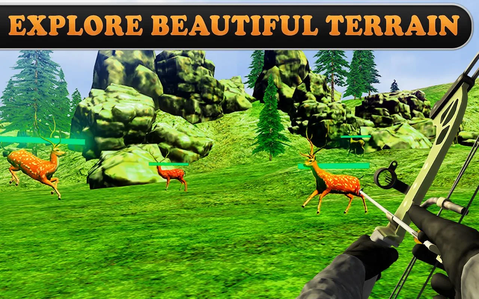 Bow Hunter 3D – Wild Deer Hunt - Gameplay image of android game