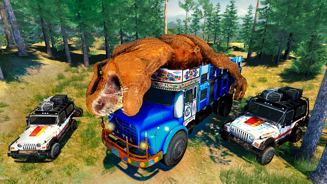 Dinosaur Shooter - Desert Dino - Gameplay image of android game