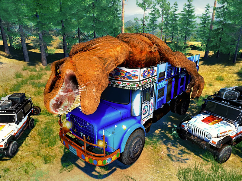 Dinosaur Shooter - Desert Dino - Gameplay image of android game