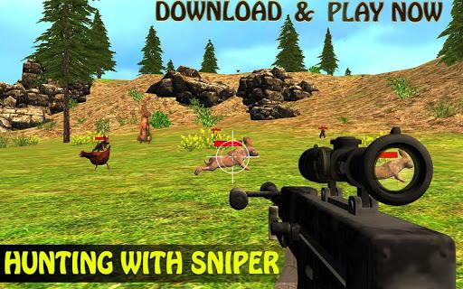 Rabbit Hunting Sniper Shooting - Gameplay image of android game