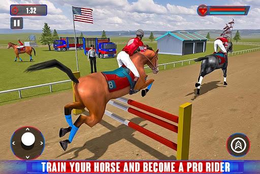 Police Mounted Horse Simulator - Gameplay image of android game