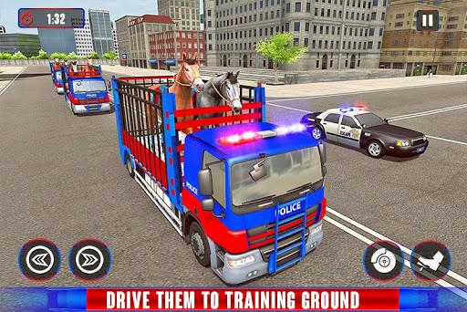 Police Mounted Horse Simulator - Gameplay image of android game