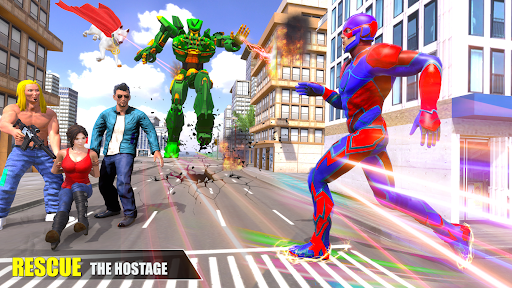 Rope Hero: Rope Superhero Game - Gameplay image of android game