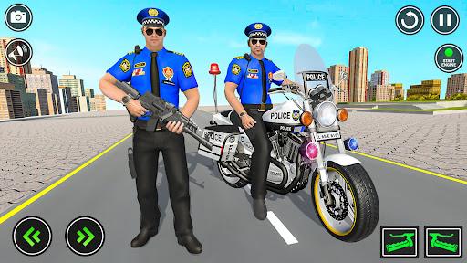 Police Motor Bike Crime Chase - Gameplay image of android game