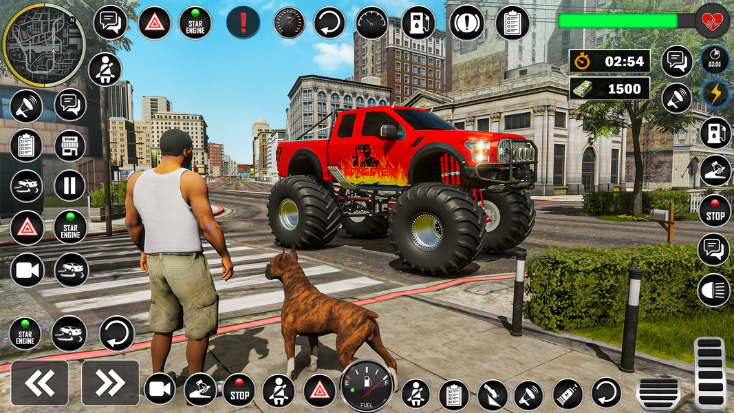 Gangster City Monster Truck ۳D - عکس بازی موبایلی اندروید