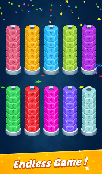 Nuts & Bolts: Screw Sorting 3D - Gameplay image of android game