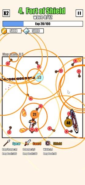 Weapon Ball Battles - Gameplay image of android game