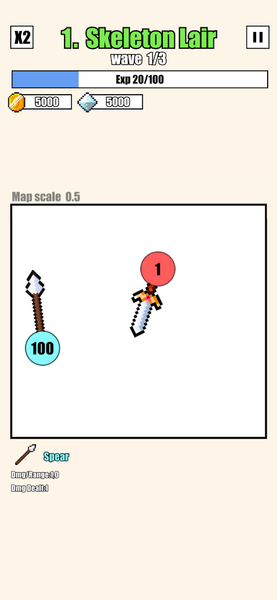 Weapon Ball Battles - Gameplay image of android game