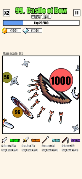 Weapon Ball Battles - Gameplay image of android game