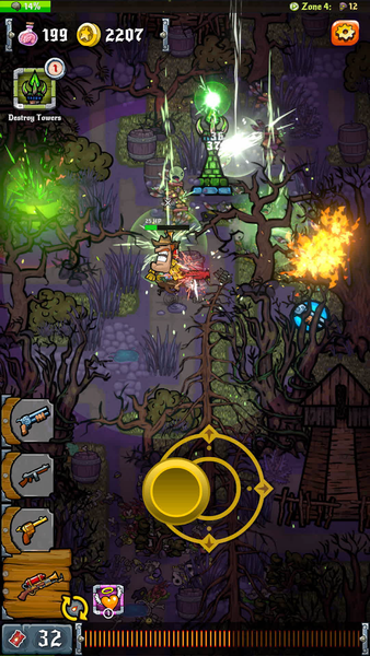 Wild Zombie West - Gameplay image of android game