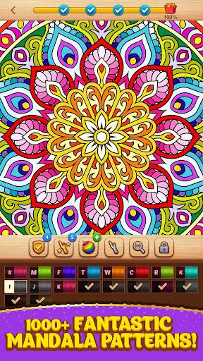 Cross Stitch Coloring Mandala - عکس بازی موبایلی اندروید