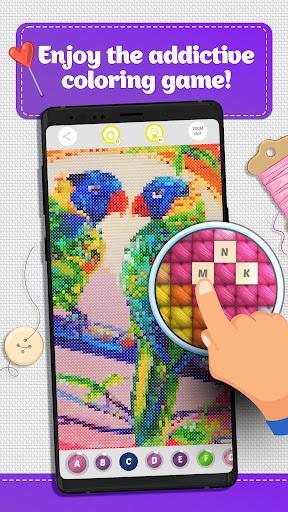Cross Stitch Coloring Art - Image screenshot of android app