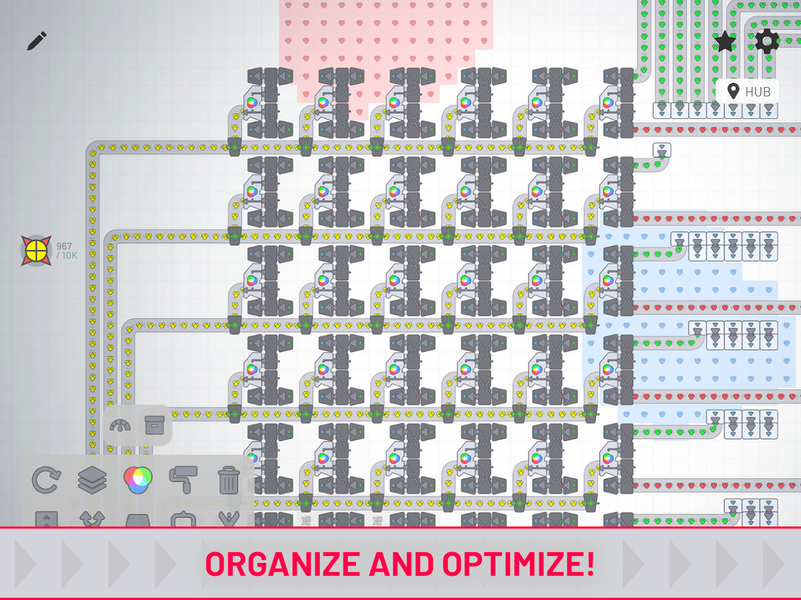 Shapez - Factory Game - Gameplay image of android game