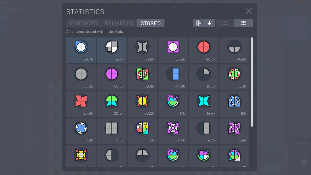 Shapez - Factory Game - Gameplay image of android game