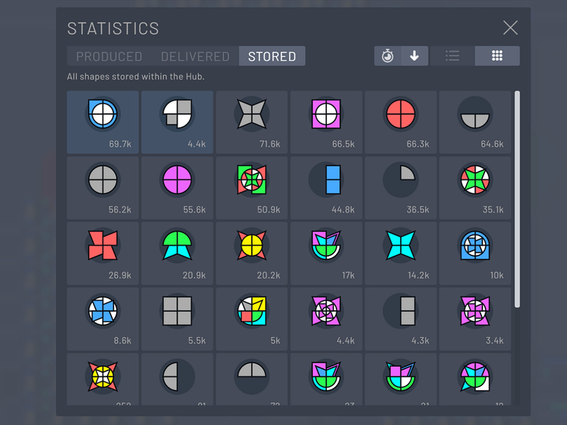 Shapez - Factory Game - Gameplay image of android game