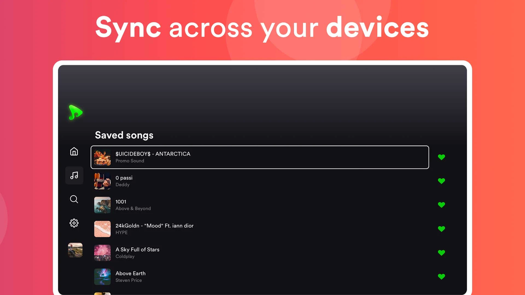 eSound: MP۳ Music Player App - عکس برنامه موبایلی اندروید