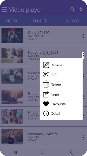 video player - Image screenshot of android app