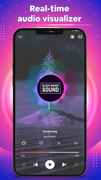 Stress Relief Music Visualizer - Image screenshot of android app