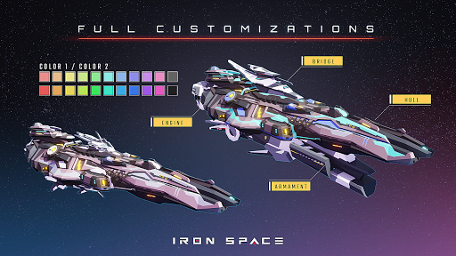 Iron Space: Real-time Spaceshi - Gameplay image of android game