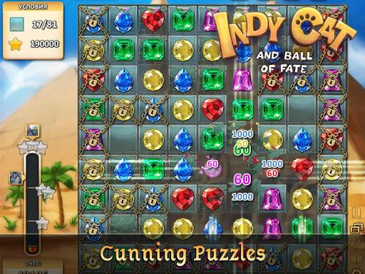 Indy Cat: Match ۳ Adventure - عکس بازی موبایلی اندروید