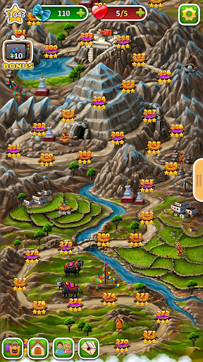 Indy Cat: Match ۳ Adventure - عکس بازی موبایلی اندروید