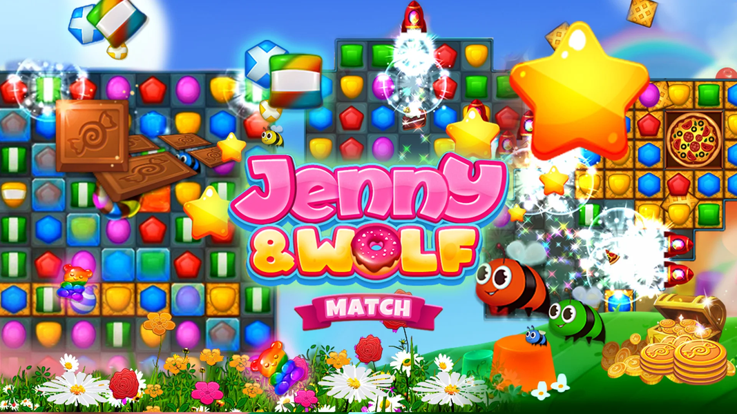 Jenny & Wolf Match - Gameplay image of android game